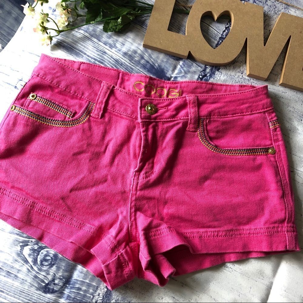 Coogi Australia Women Authentic Shorts Pink Denim